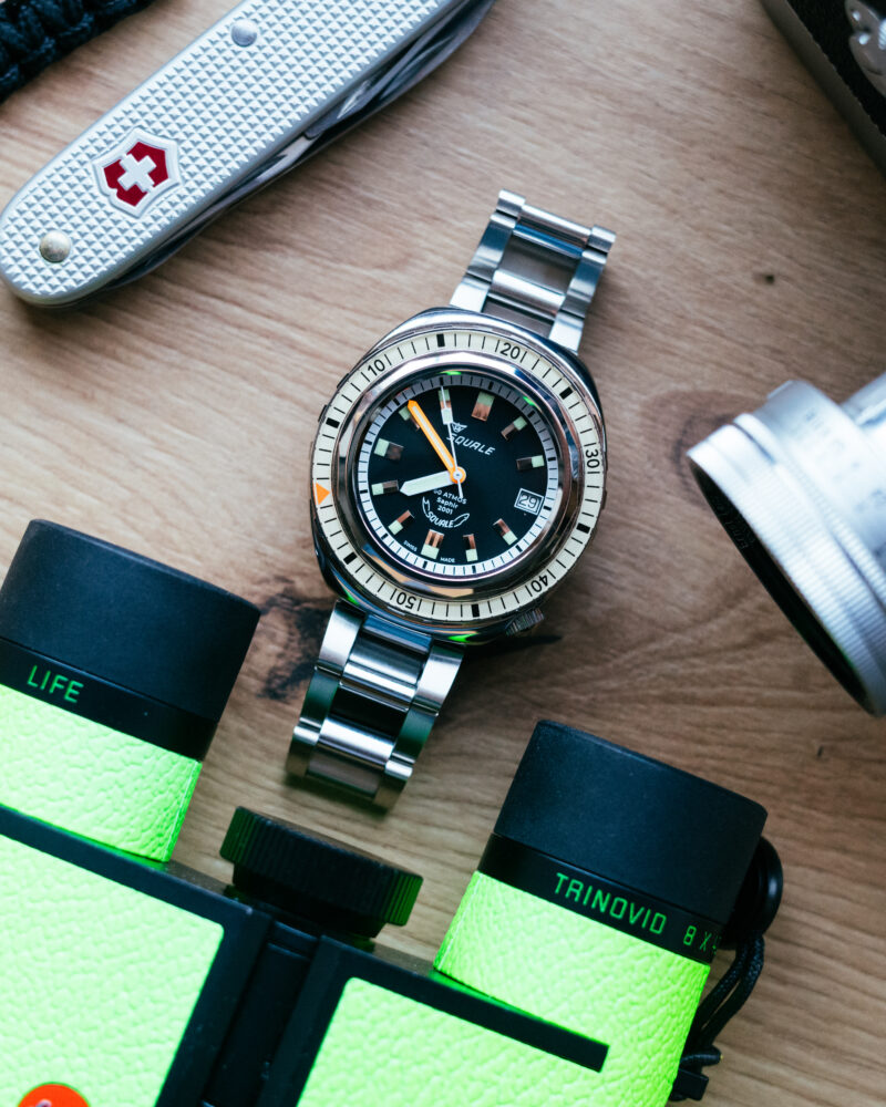 Up, Not Down: A Squale 2001 Sand in the Alps